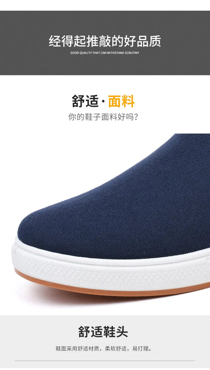 Autumn Low cut canvas shoes Comfort Male Flats Casual anti slip Vulcanized Sneaker New Fashion Light Loafers Zapatos Hombre