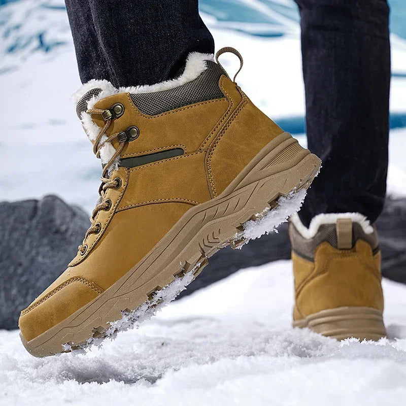 men boots 2025 New Winter Slippers Warm Men Shoes Waterproof Non-Slip Plush Sneakers Male tenis shoes Boots Men Sneakers Winter