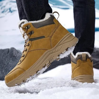 men boots 2025 New Winter Slippers Warm Men Shoes Waterproof Non-Slip Plush Sneakers Male tenis shoes Boots Men Sneakers Winter
