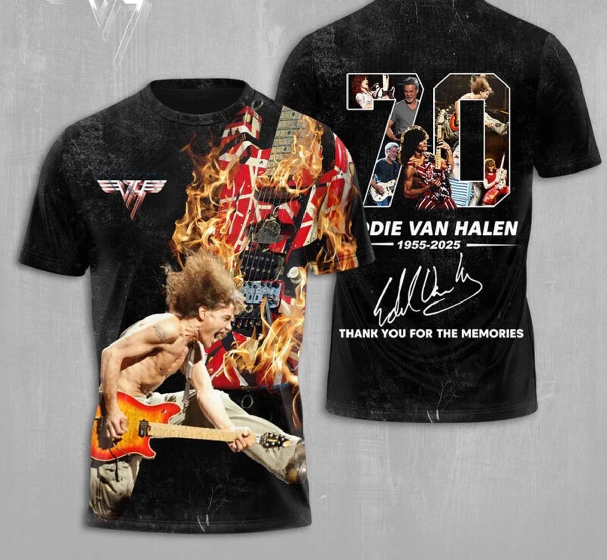 New Classic Rock Van Halen T-shirts Summer 3D Print Unisex Streetwear Men Women Hip Hop Trend Short Sleeve Tee Oversized Y2k Top