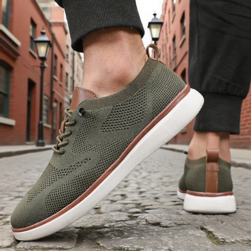 Men Sneakers Breathable Mesh Design Fashionable Lightweight Comfortable Casual Shoes Daily Walking Travel Shoes Tenis Masculino