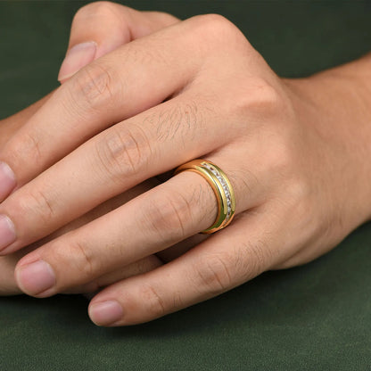 Newshe 925 Silver Certified Moissanite Mens Wedding Band Half Eternity Princess Cut Lab Created Diamond Ring Luxury Jewelry