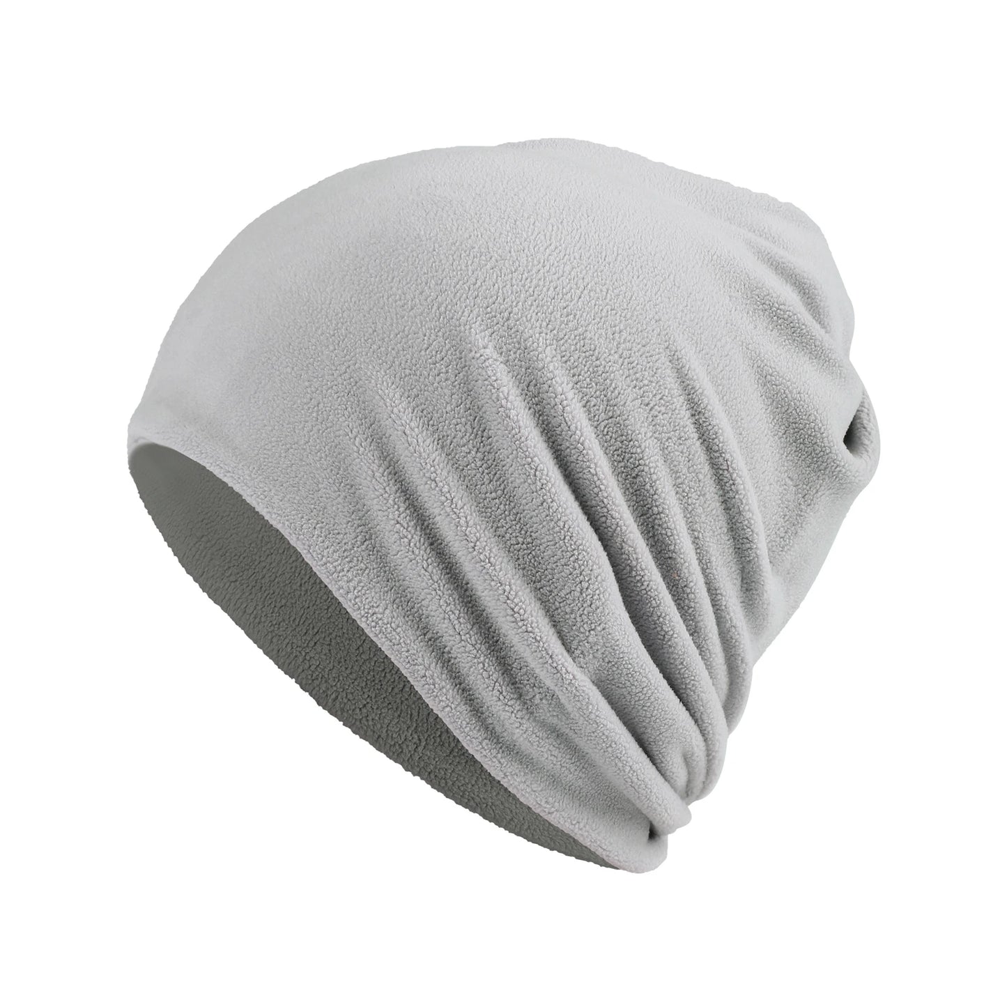 Winter Warmer Ponytail Skull Cap Windproof Thermal Fleece Beanie Hat Running Ski Outdoor Sports Cap with Ear Cover for Men Women
