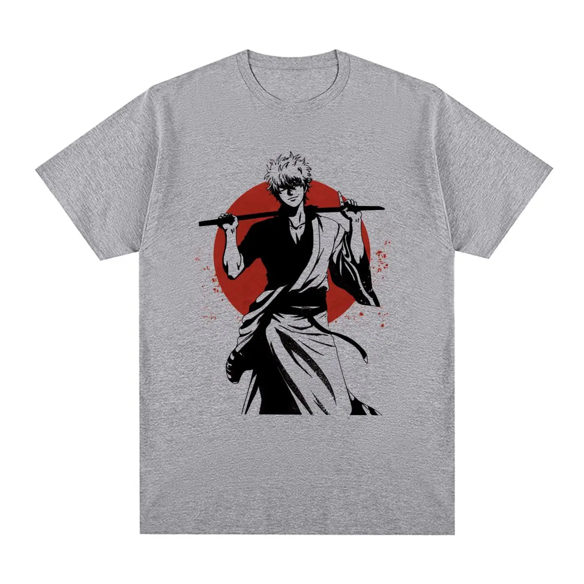GINTAMA Vintage T-shirt Anime Sakata Gintoki Kagura Streetwear Harajuku Funny Cotton Men T shirt New Tee Tshirt Womens Tops
