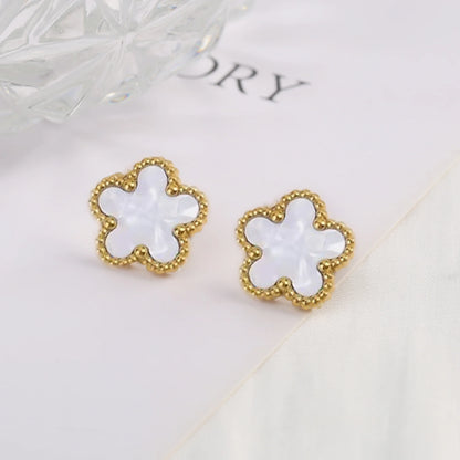Hot Sale Stainless Steel Laser Five Leaf Flower Petal Adjustable Clover Bracelet Classic for Woman Girl Brand Jewelry Party Gift
