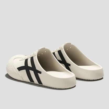 Brand Design Vulcanized Racing Shoes Women Summer 2026 Soft Light Weight Eva Outdoor Mules Slippers Plus Size Casual Clogs Shoes