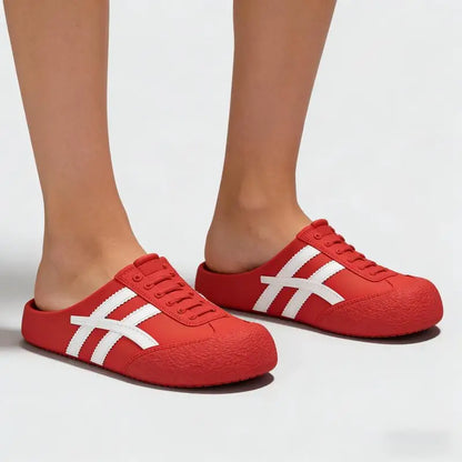 Brand Design Vulcanized Racing Shoes Women Summer 2026 Soft Light Weight Eva Outdoor Mules Slippers Plus Size Casual Clogs Shoes