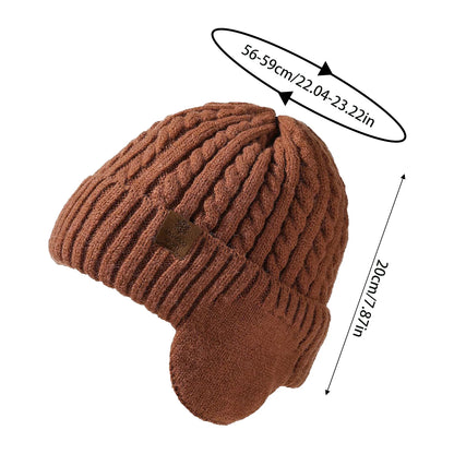 Winter Hat Glove Scarf Sets Knit Slouchy Beanie Hat Neck Warmer Screen-Touch Texting Gloves for Snow Cold Weather