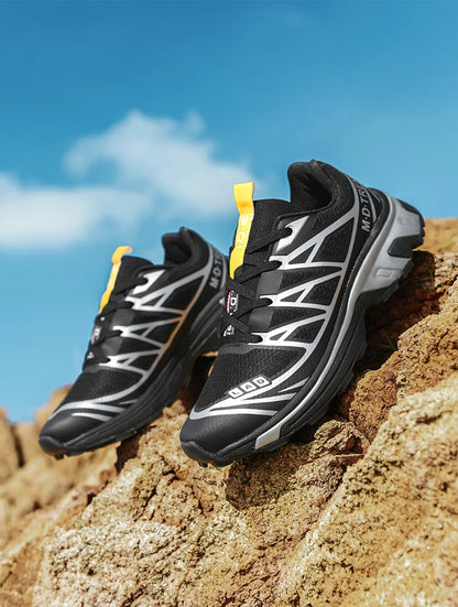 Men's hiking shoes, wear-resistant and anti slip outdoor sports shoes, fashionable and lightweight casual walking shoes