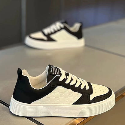 White Casual Leather Men Sneakers Shoes Comfortable Trend Board Shoes for Men Breathable Sneakers Sports Shoes Men Running Shoes