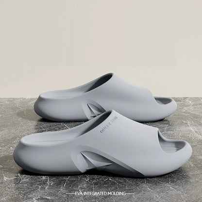 Comwarm Men Classic EVA Slippers Beach Shoes Fashion Men Sandals Large Size Indoor Outdoor Slippers Non-Slips Casual House Shoes
