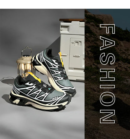 Men's hiking shoes, wear-resistant and anti slip outdoor sports shoes, fashionable and lightweight casual walking shoes
