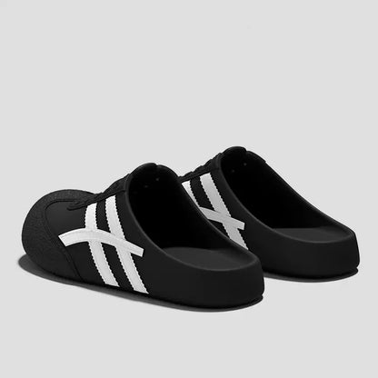 Brand Design Vulcanized Racing Shoes Women Summer 2026 Soft Light Weight Eva Outdoor Mules Slippers Plus Size Casual Clogs Shoes