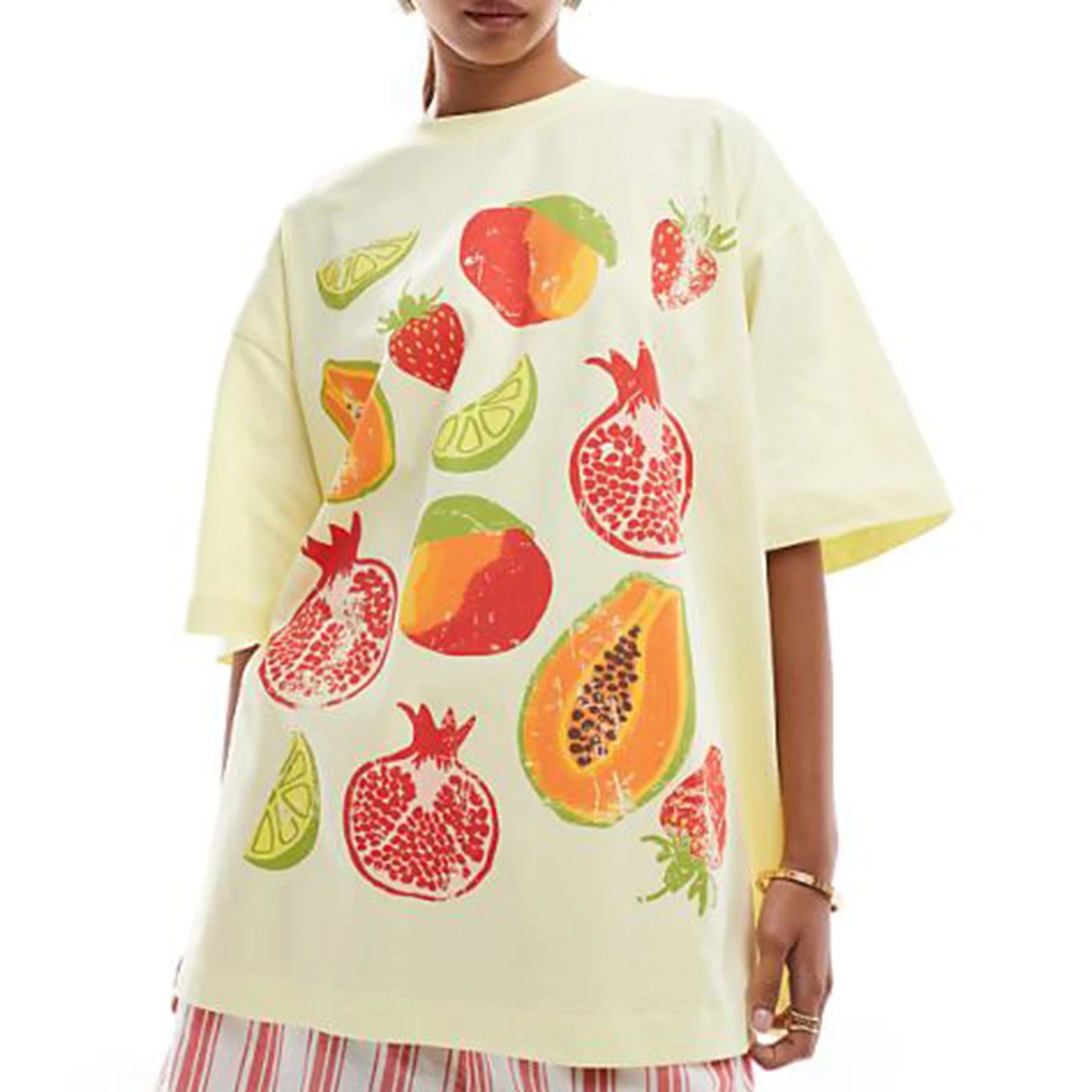 Women Short Sleeve T-Shirts with Cute Animal Print Casual Tops for Summer Round Neck Loose Fit Tee Streetwear Fashion