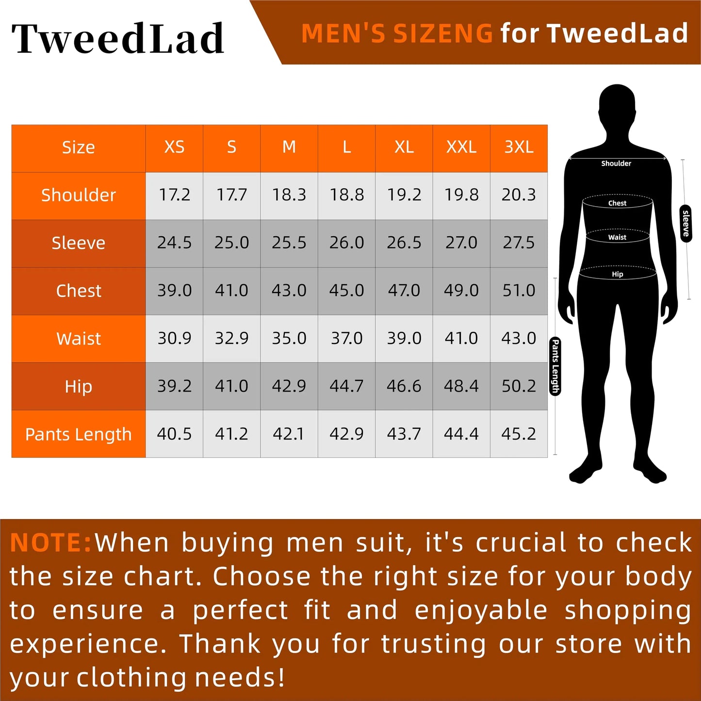 TweedLad Men's Business Suit Set Groomsmen Regular Fit-Tuxedo Jacket+Trousers Men Suit Set Lapel Formal Stylish Buttons Pockets