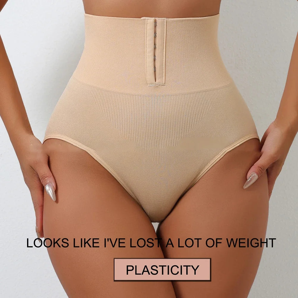 Womens Strong Postpartum Plus Size Buttoned Hip Lifting Top Waist Pants Mid-waist Comfortable High-quality Underpanties