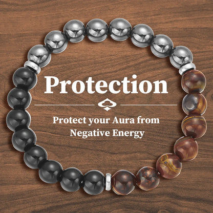 Bring Good Luck and Attract Wealth Natural Stone Bracelet Energy Meditation Bracelet Friendship Jewelry Gift Stretch Bracelet