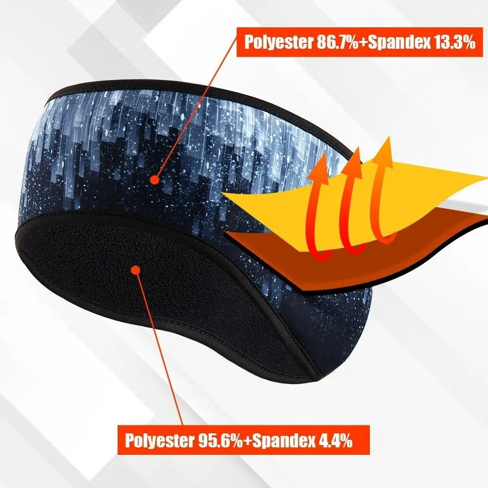 Winter Ear Warmer Cover Sports Head Band Fleece Cycling Running Ski Cold Weather Ear Muff Hairband Headwear for Men Women