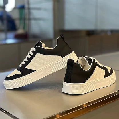 White Casual Leather Men Sneakers Shoes Comfortable Trend Board Shoes for Men Breathable Sneakers Sports Shoes Men Running Shoes