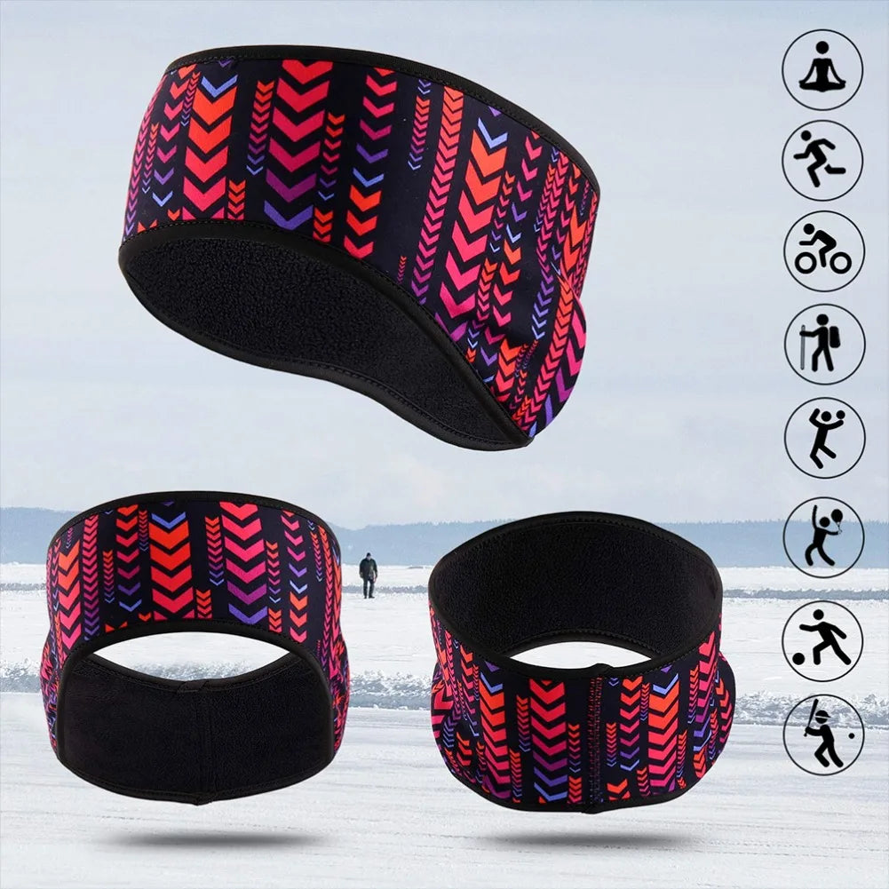 Winter Ear Warmer Cover Sports Head Band Fleece Cycling Running Ski Cold Weather Ear Muff Hairband Headwear for Men Women
