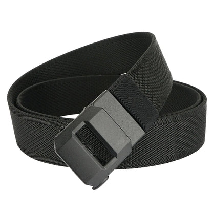 Men'S Elastic Waistband With Automatic Buckle Canvas And Trendy Pants Strap