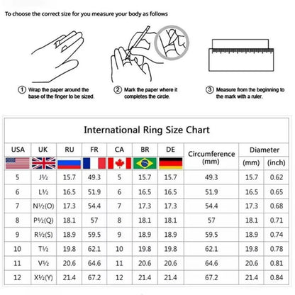 2Pcs Cubic Zirconia Engagement Ring Set |  Plated Bridal Wedding Band for Women