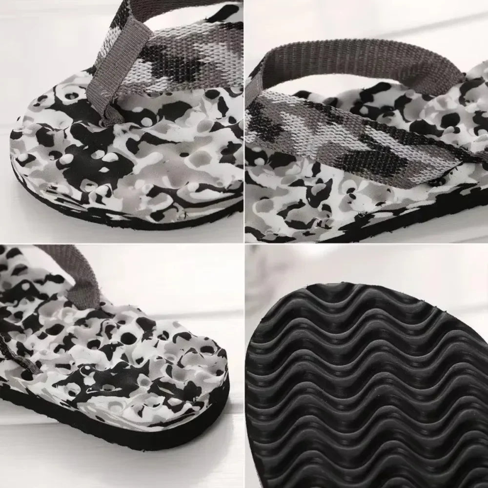 New Fashion Summer Massage Flip-Flops Men Slippers Beach Sandals Comfortable Men Casual Shoes Fashion Men Flip Flops Footwear