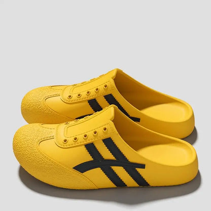Brand Design Vulcanized Racing Shoes Women Summer 2026 Soft Light Weight Eva Outdoor Mules Slippers Plus Size Casual Clogs Shoes