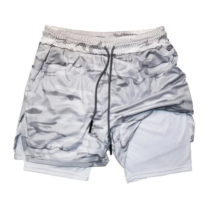 Men's Multi Pocket Shorts Fitness Shorts Casual Beach Sports Lined Skinny Shorts Everyday Style Mesh Camouflage Running Shorts