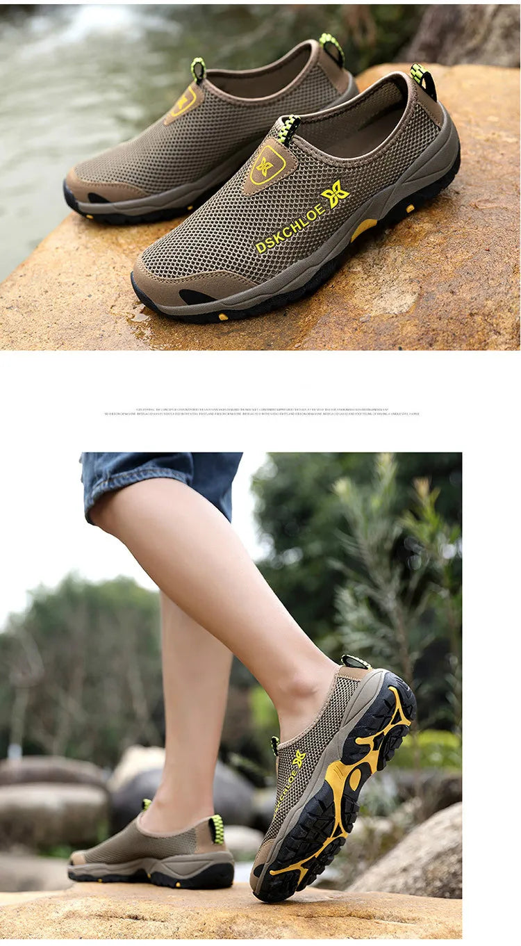 Men's Summer Sports Shoes Anti-skid and Wear-resistant Soles New Discount Shoes for Outdoor Hiking Casual and Breathable Shoes