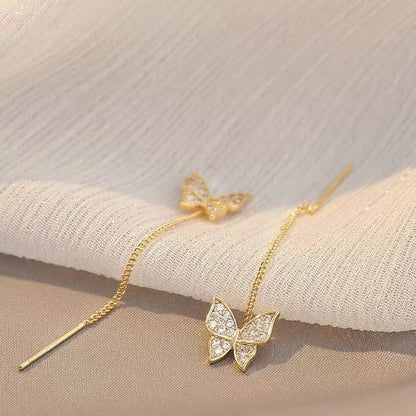 New Vintage Statement Gray Crystal Leaf Earrings for Women Fashion Unique Accessories Party Jewelry Birthday Anniversary Gifts