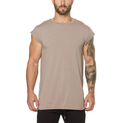 Batwing Sleeve Tshirt Men Workout GYM Fitness T Shirts Moto Biker Tops Hip Hop Streetwear Men Clothing