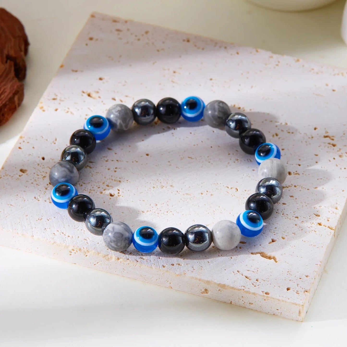 Bring Good Luck and Attract Wealth Natural Stone Bracelet Energy Meditation Bracelet Friendship Jewelry Gift Stretch Bracelet