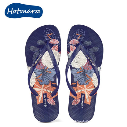 Printing Slippers Women's Flip Flops Herringbone Slipper Clip Foot Beach Slides Soft Sole Platform Flip Flops Non Slip Slippers