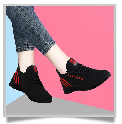 2025 Women's Vulcanized Shoes Breathable Female Shoes Fashion Air Vulcanized Shoes Mesh Womens Casual Sneakers Zapatos De Mujer