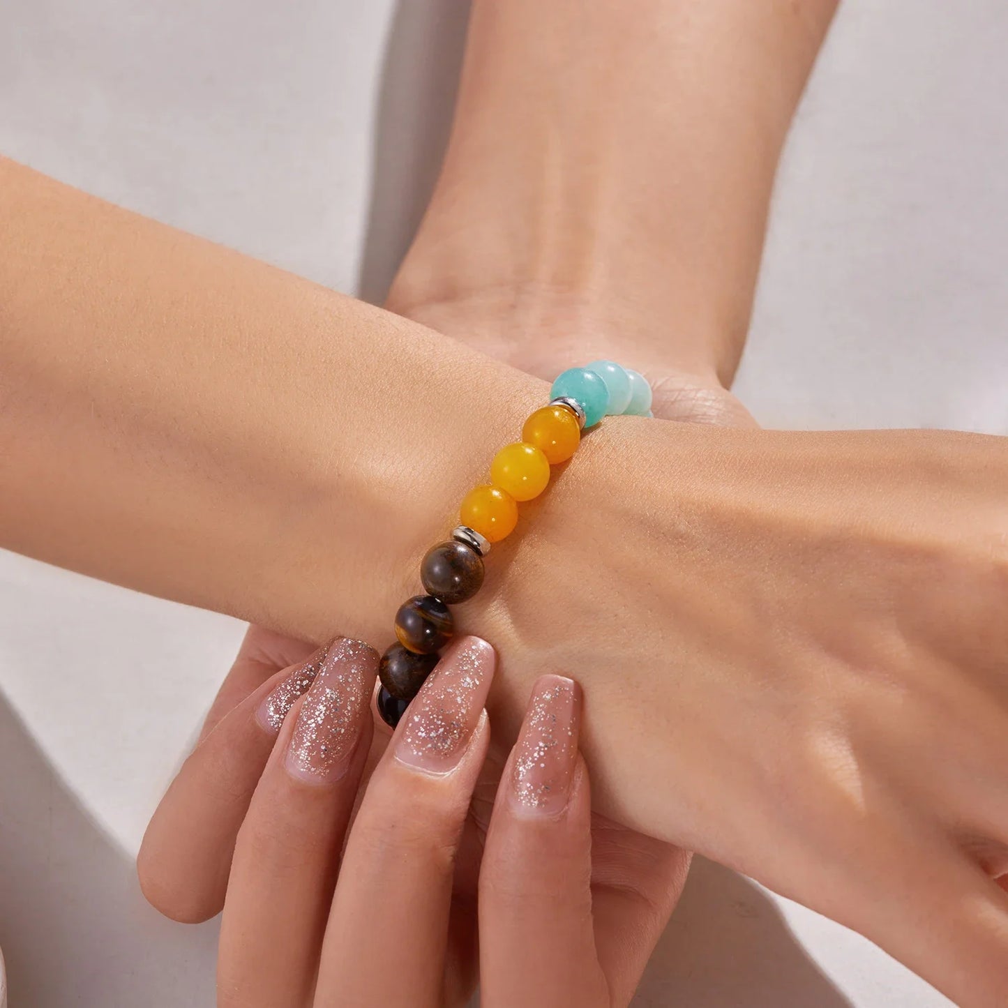 Bring Good Luck and Attract Wealth Natural Stone Bracelet Energy Meditation Bracelet Friendship Jewelry Gift Stretch Bracelet