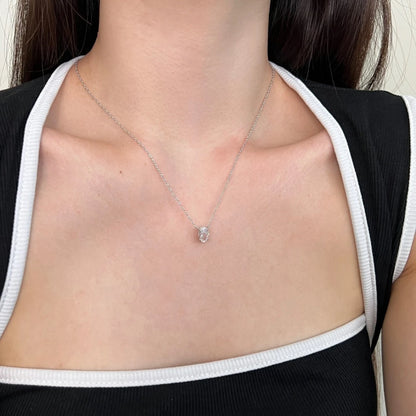 Vinregem Sparkling Crushed Ice Cut Lab Created Sapphire Gems Pendant Necklaces 100% 925 Sterling Silver Fine Jewelry Wholesale
