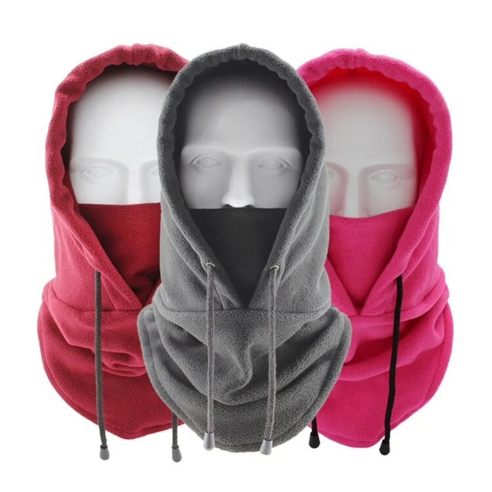 Winter Thermal Full Face Mask Cover Hoods CS Hat Ski Cold Weather Balaclava Polar Fleece Hat Hooded Neck Warmer Cycling Cap