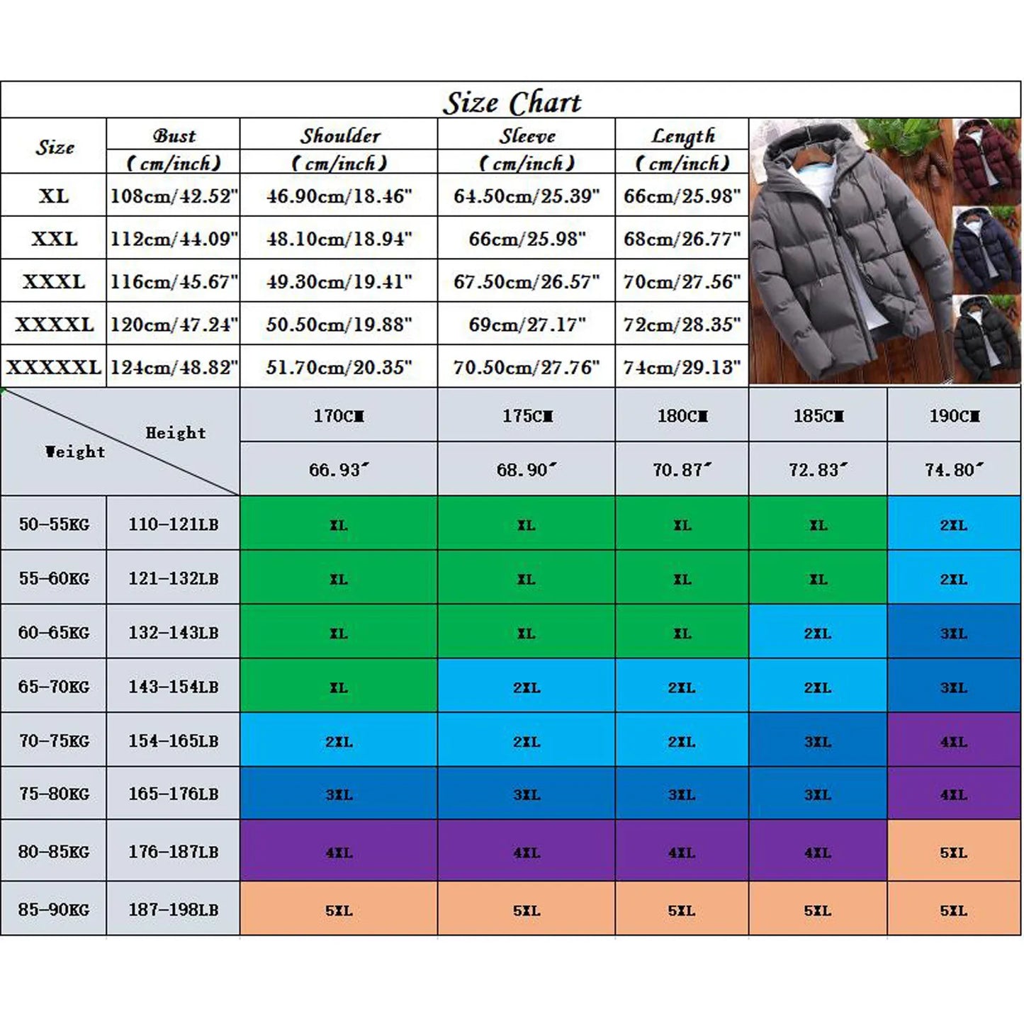 Men's Winter Parkas Versatile Solid Zipper Hooded Loose Wolfeel Quilted Jacket Outdoor Solid Color Warm Puffer Parkas For Men