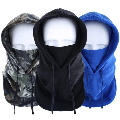 Winter Thermal Full Face Mask Cover Hoods CS Hat Ski Cold Weather Balaclava Polar Fleece Hat Hooded Neck Warmer Cycling Cap