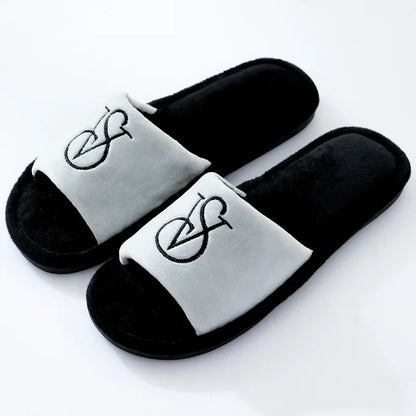 New Women's Cotton Slippers Warm Cotton Slippers Men Women Sandals  Zapatos De Mujer Shoes Slides