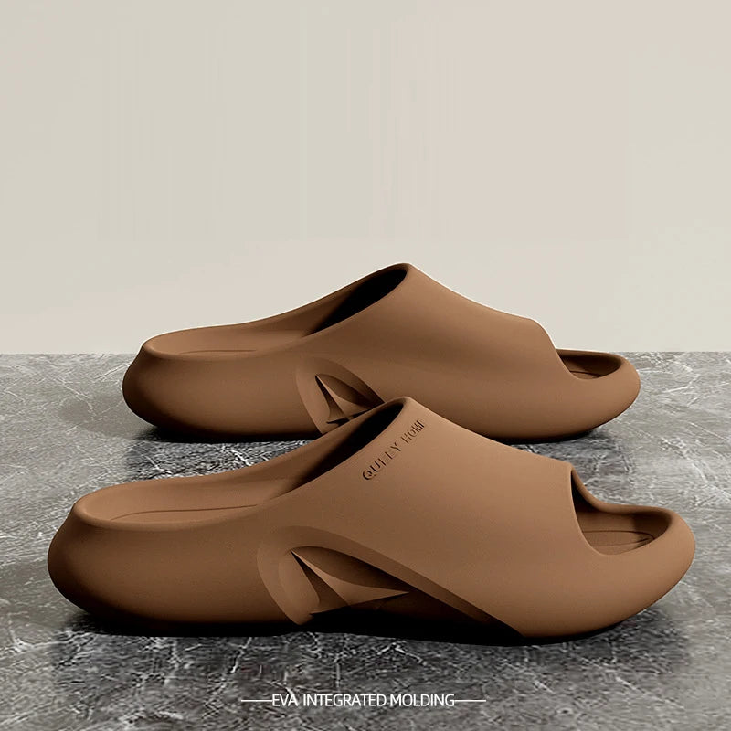 Comwarm Men Classic EVA Slippers Beach Shoes Fashion Men Sandals Large Size Indoor Outdoor Slippers Non-Slips Casual House Shoes
