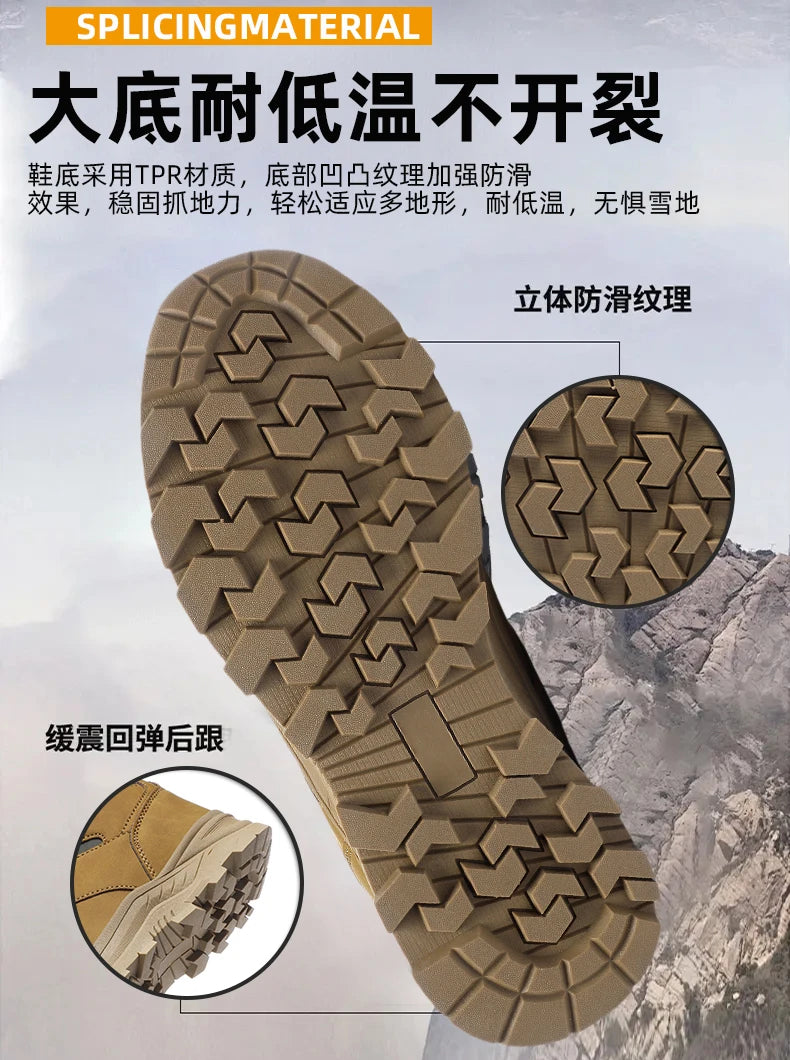 men boots 2025 New Winter Slippers Warm Men Shoes Waterproof Non-Slip Plush Sneakers Male tenis shoes Boots Men Sneakers Winter