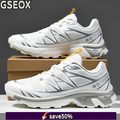 Men's hiking shoes, wear-resistant and anti slip outdoor sports shoes, fashionable and lightweight casual walking shoes