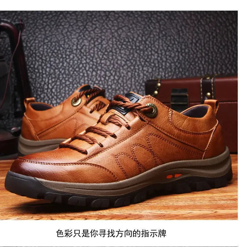 2024 men's shoes Street Trendy Running Non-Slip Outdoor Lace up hiking shoes casual sports shoes Large size mens sneakers