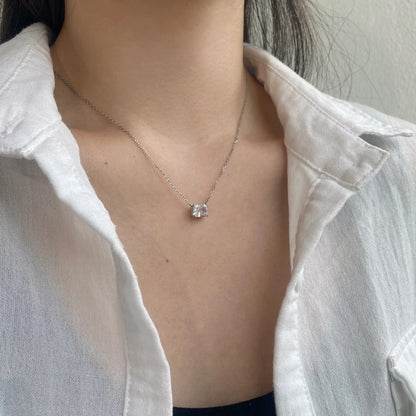 Vinregem Sparkling Crushed Ice Cut Lab Created Sapphire Gems Pendant Necklaces 100% 925 Sterling Silver Fine Jewelry Wholesale