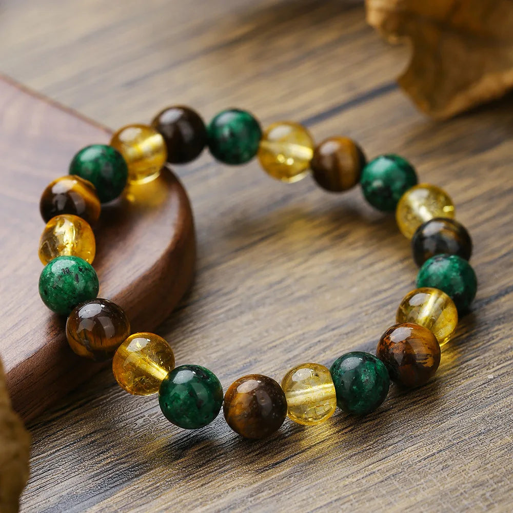 Meetvii Handmade 8mm Onyx Natrual Stone Beaded Bracelets for Women Men Hematite Healing Braslet Cadeau Homme Leisure Jewelry