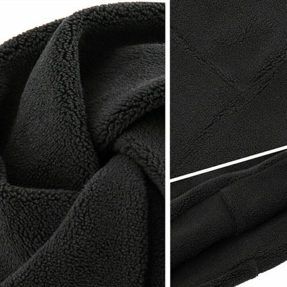 Winter Warmer Ponytail Skull Cap Windproof Thermal Fleece Beanie Hat Running Ski Outdoor Sports Cap with Ear Cover for Men Women