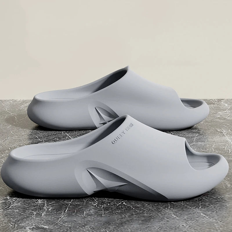 Comwarm Men Classic EVA Slippers Beach Shoes Fashion Men Sandals Large Size Indoor Outdoor Slippers Non-Slips Casual House Shoes