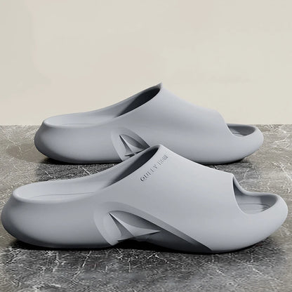 Comwarm Men Classic EVA Slippers Beach Shoes Fashion Men Sandals Large Size Indoor Outdoor Slippers Non-Slips Casual House Shoes